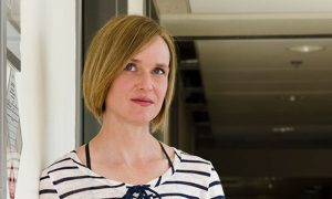 Biology professor Miranda Hart searches for microbes in places untouched by humans